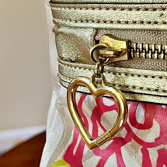 COACH Poppy Daisy Signature Applique Glam Tote Bag F20794 - Picture 2 of 11